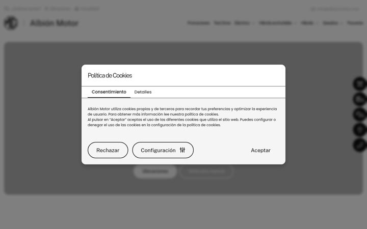 Screenshot of albionmotor.com