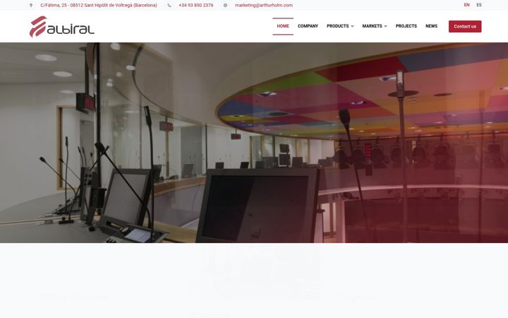 Екранна снимка на albiral.com