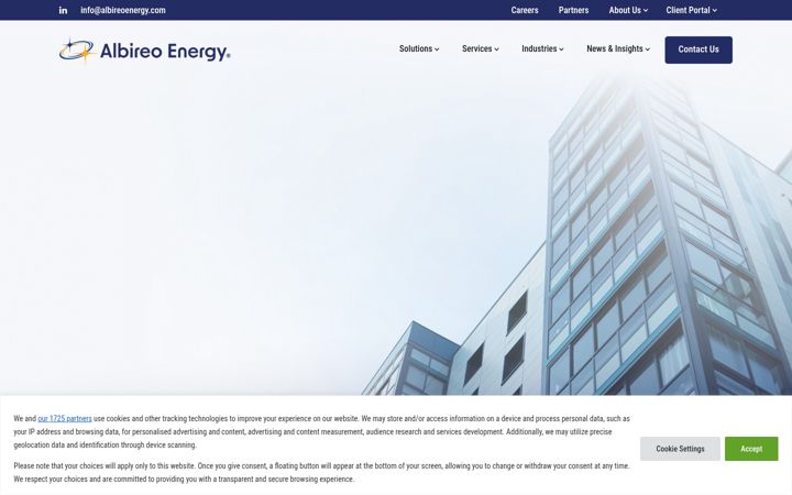 Screenshot of albireoenergy.com