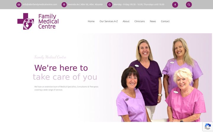 Captura de pantalla de albirfamilymedicalcentre.com