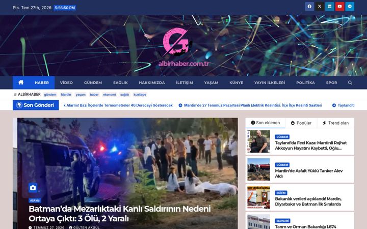Képernyőkép: albirhaber.com.tr