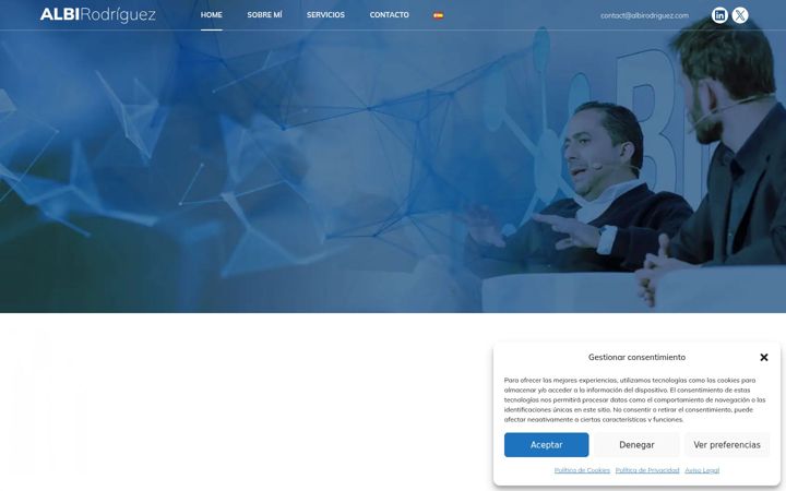 Screenshot of albirodriguez.com