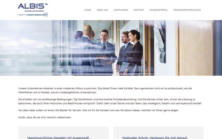 Screenshot of albis.gmbh