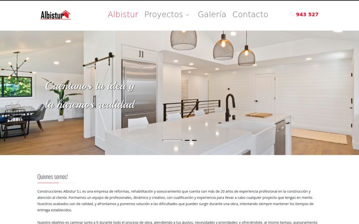 Screenshot stránky albistur.es