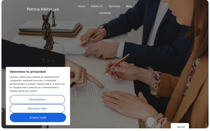 Screenshot of albitskayalegal.com