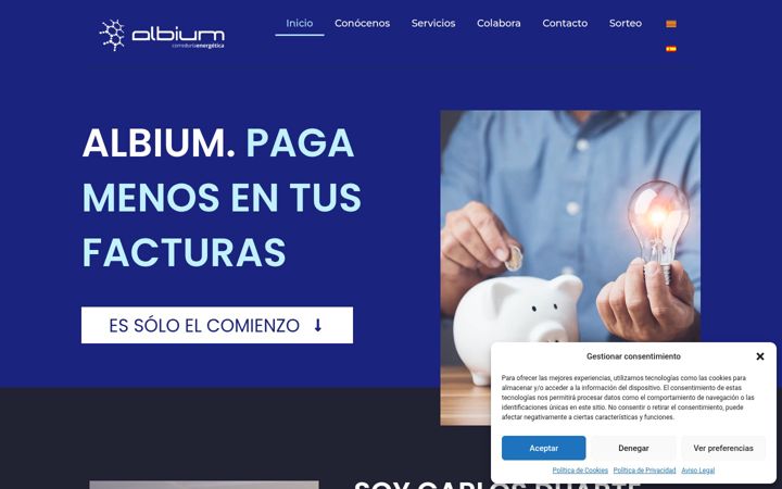 Screenshot of albium.es