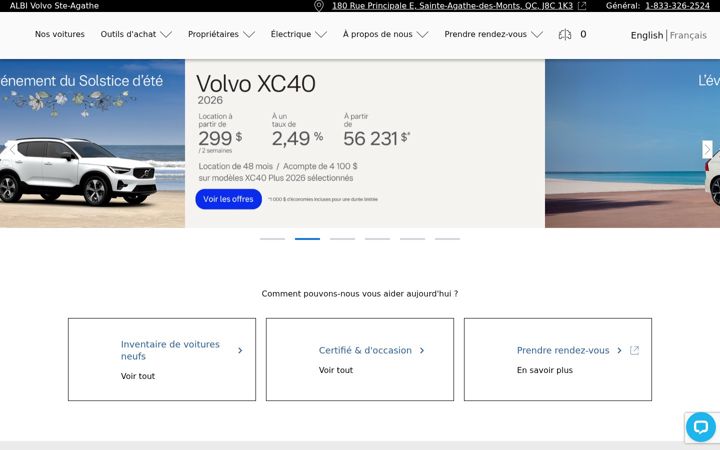 Screenshot of albivolvo.com