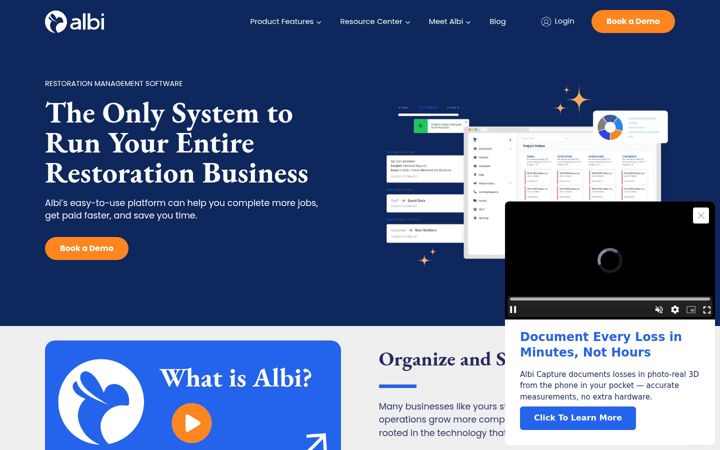Screenshot of albiware.com