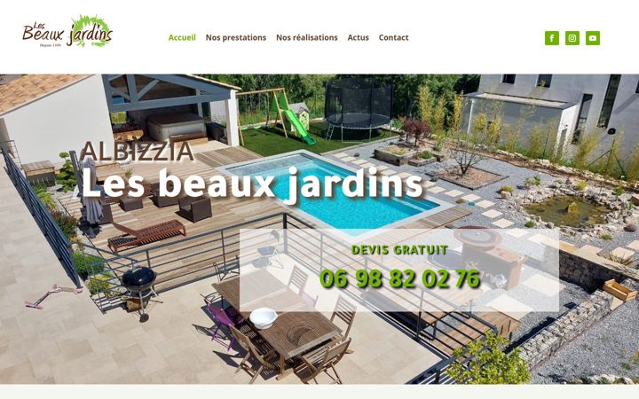 Screenshot of albizzia-lesbeauxjardins.fr