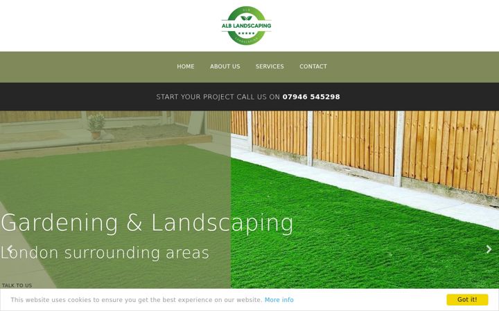 Screenshot von alblandscaping.co.uk