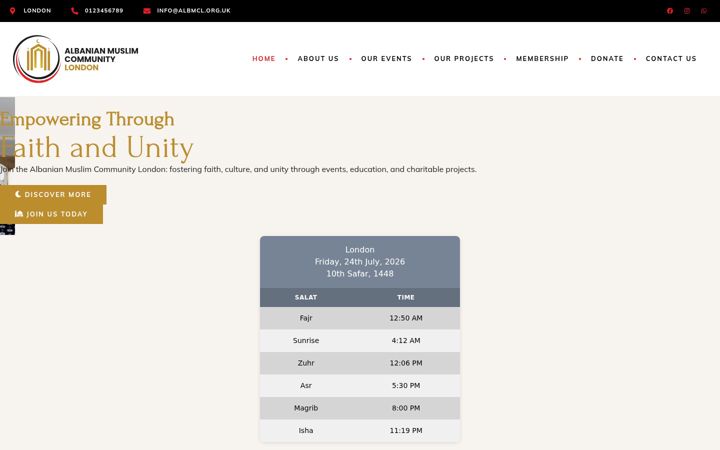 Screenshot of albmcl.org.uk