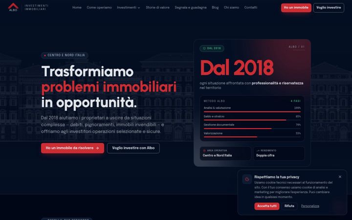 Screenshot of albodeglinvestitori.com