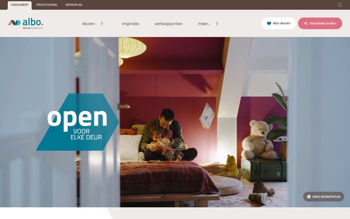 Screenshot of albodeuren.nl