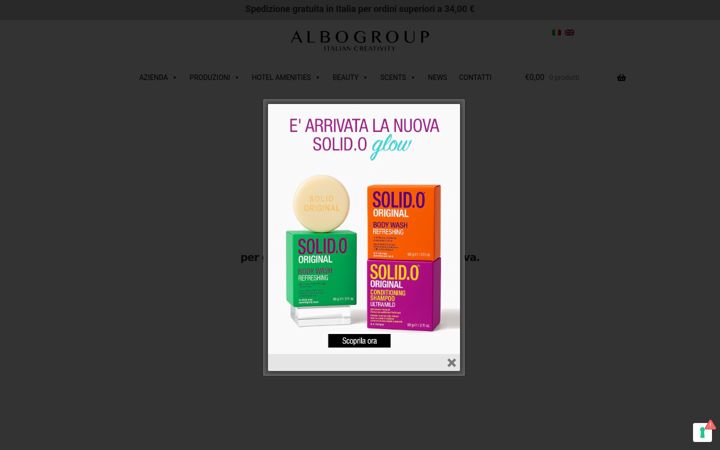 Screenshot of albogroupitaly.com
