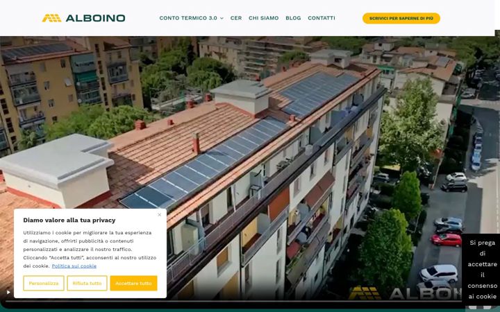 Screenshot von alboino.eu