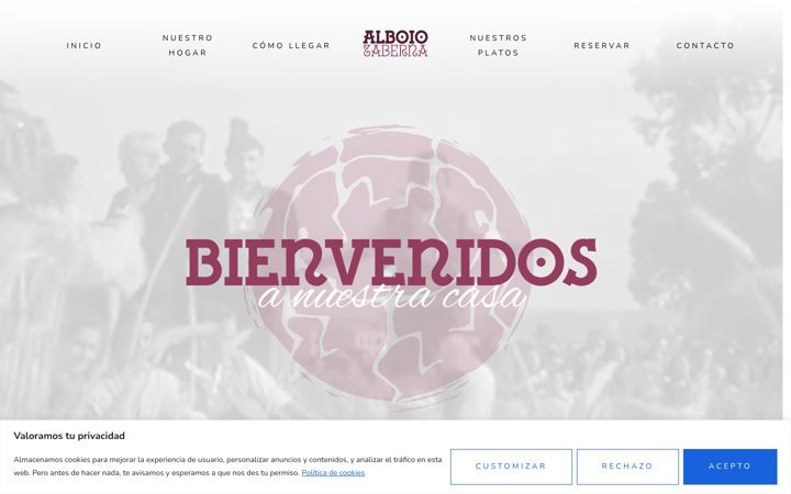Screenshot of alboio.es