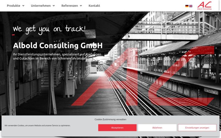 Screenshot von albold-consulting.eu