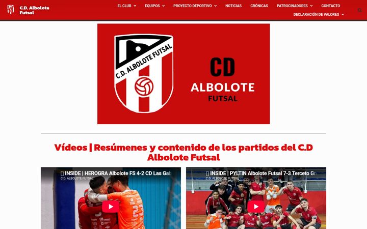Screenshot of albolotefutsal.es