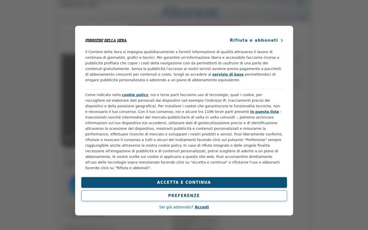 Screenshot of albonese.corriere.it