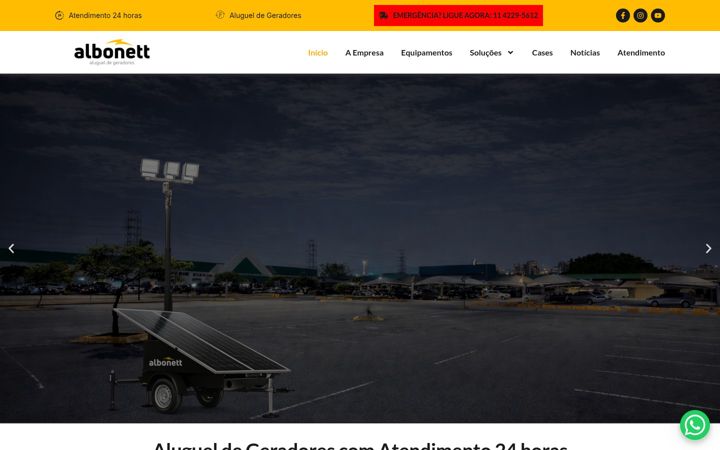 Screenshot of albonett.com.br