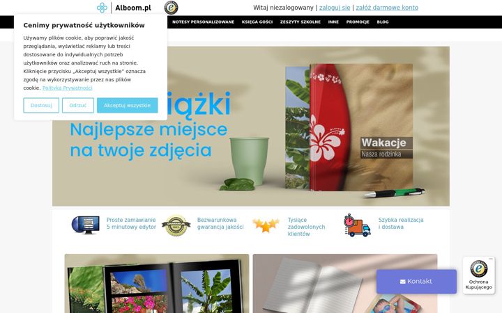 Screenshot of alboom.pl
