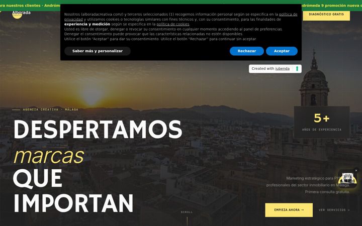 Screenshot of alboradacreativa.com