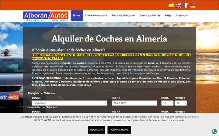 Captura de pantalla de alboranautos.com