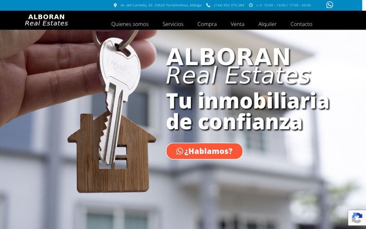 Captura de pantalla de alboranrealestates.com