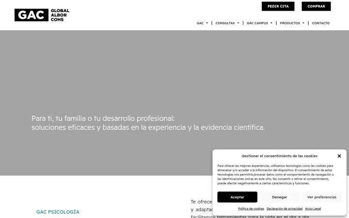 Captura de pantalla de alborcohs.com