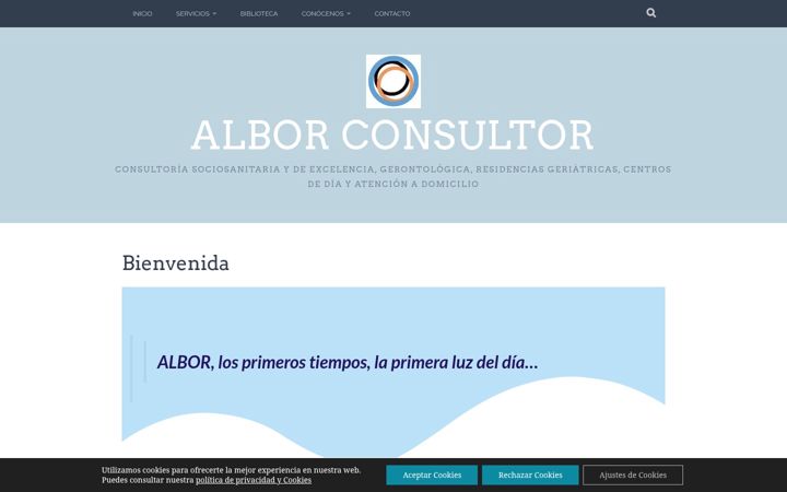 Captura de pantalla de alborconsultor.com