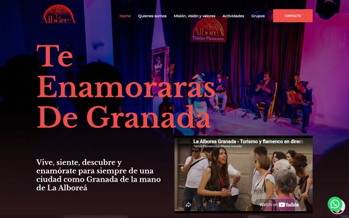 Captura de pantalla de alboreagranada.com