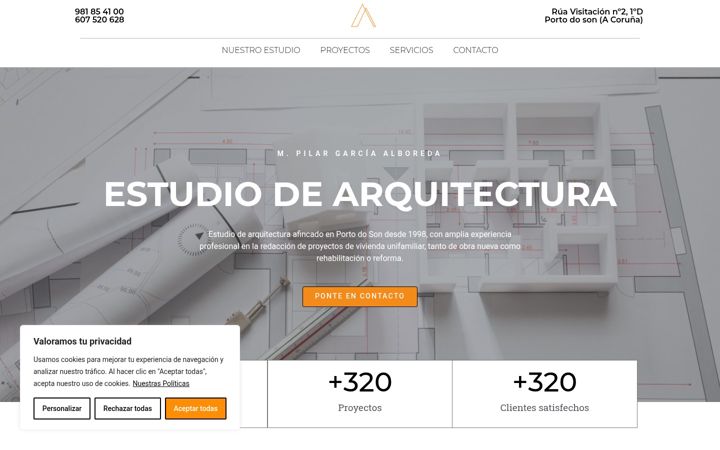 Screenshot of alboredaarquitectura.es