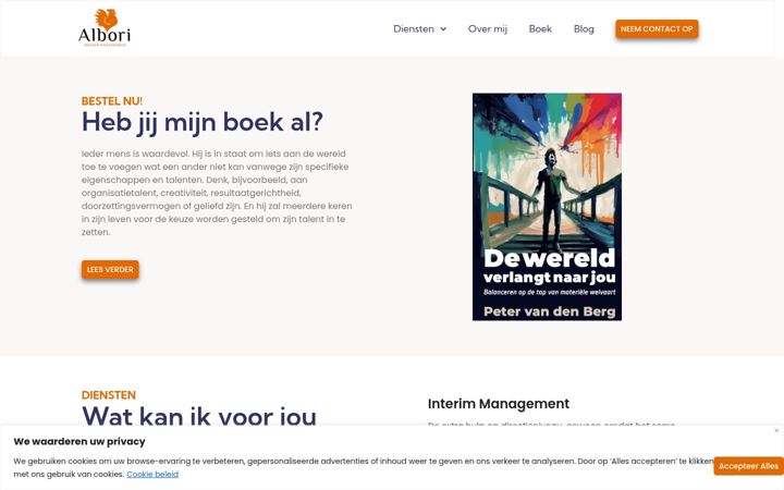 Screenshot of albori.nl