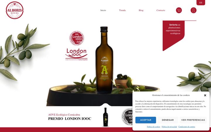 Screenshot of alboris-mancha.com