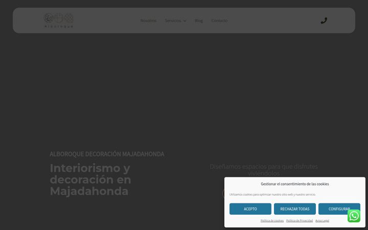 Screenshot ta' alboroquedecoracion.com
