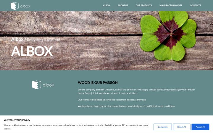 Screenshot of albox.lt