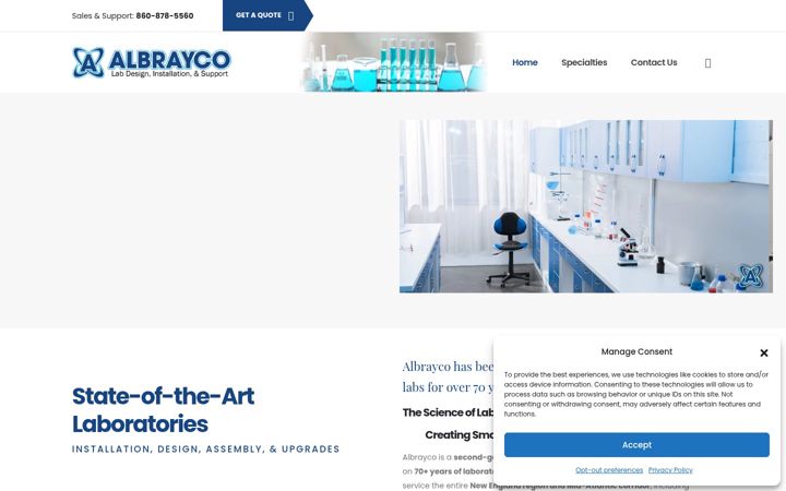 Screenshot ta' albrayco.com