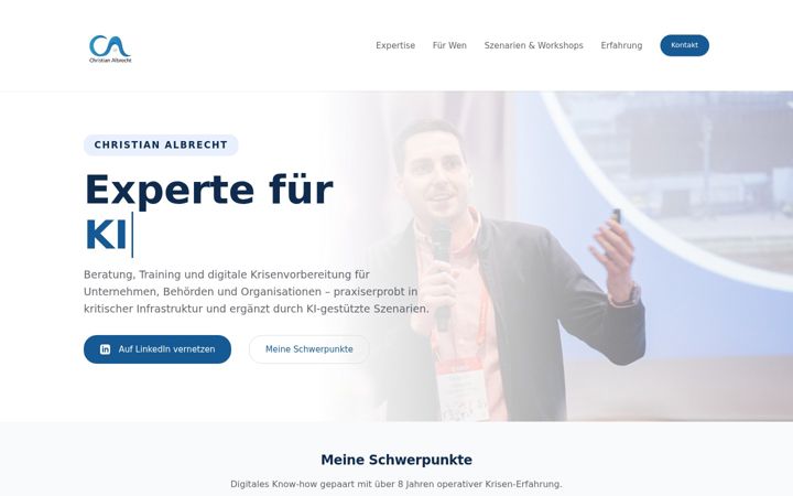 Screenshot of albrecht-heideck.de