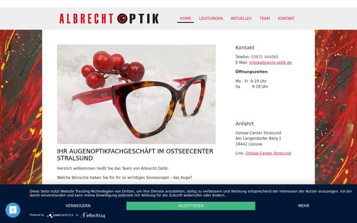 Screenshot of albrecht-optik.de
