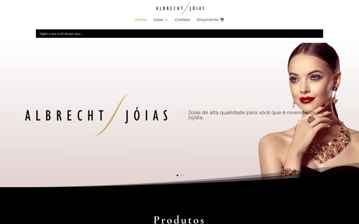 Screenshot of albrechtjoias.com.br