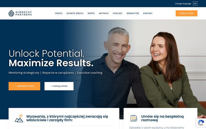 Screenshot of albrechtpartners.com