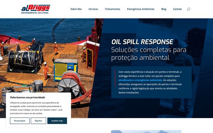 Screenshot von albriggs.com.br