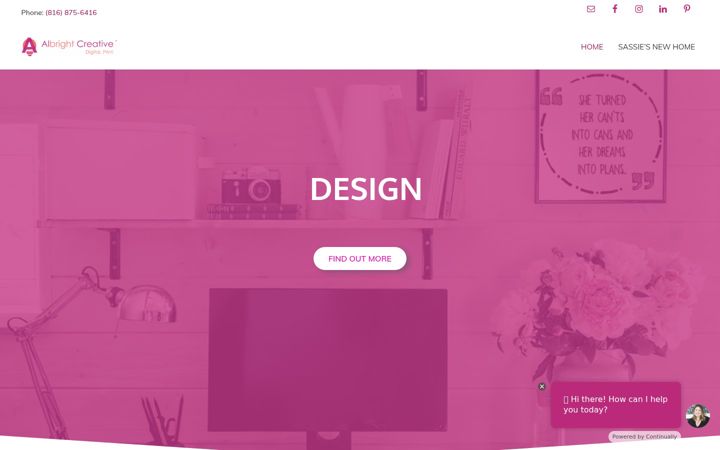 Screenshot of albrightcreative.us