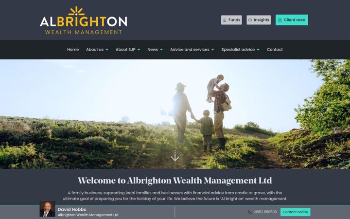 Screenshot von albrightonwm.co.uk