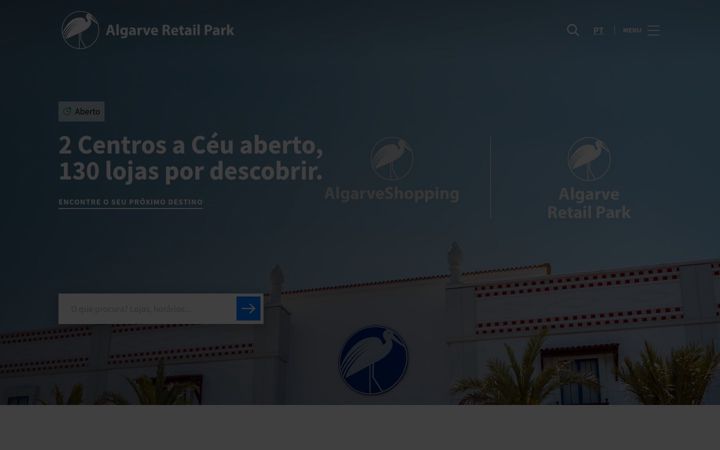 Screenshot of albufeiraretailpark.com