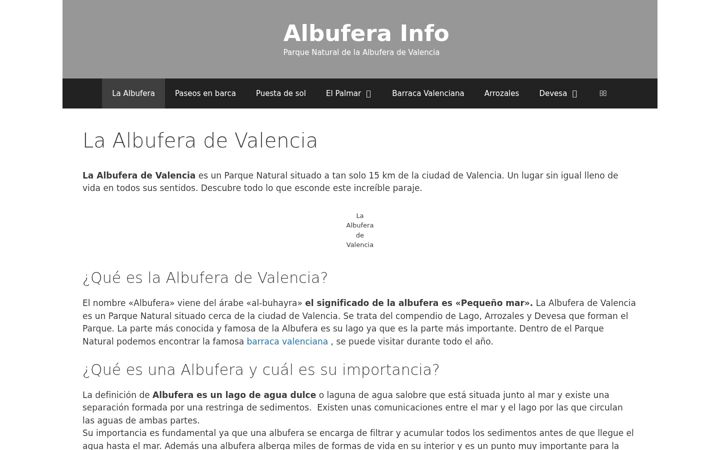 Screenshot of albuferainfo.com