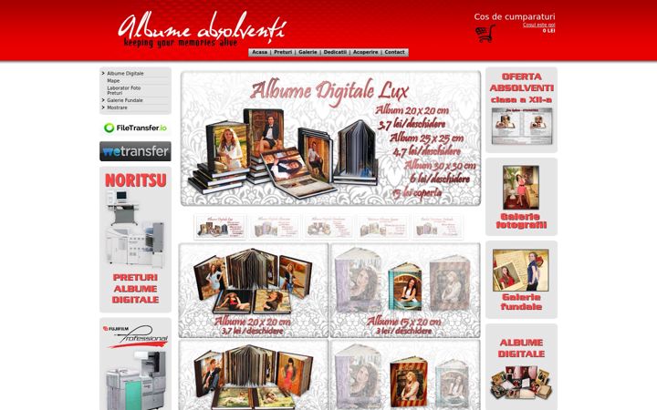 Screenshot of albume-absolventi.ro