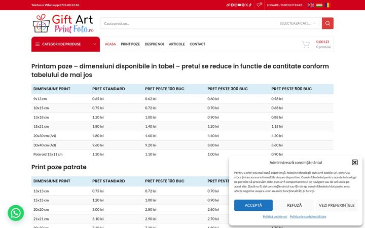 Screenshot of albumefoto.ro
