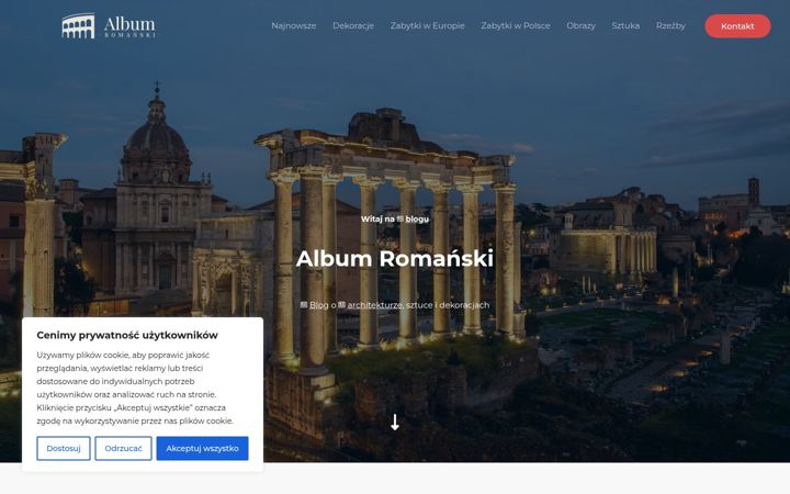 Screenshot of albumromanski.pl