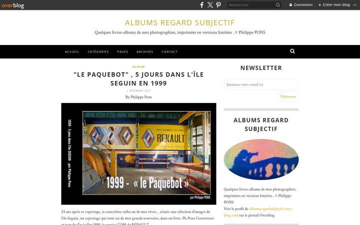 Screenshot of albumsregardsubjectif.com